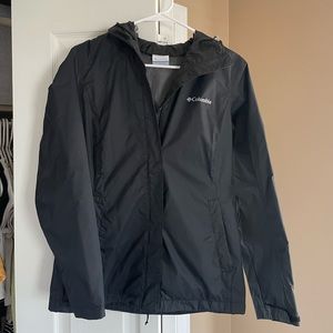 Columbia Black Windbreaker Jacket XS